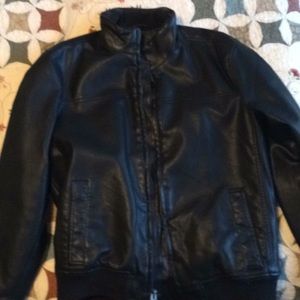 Leather dockers jacket